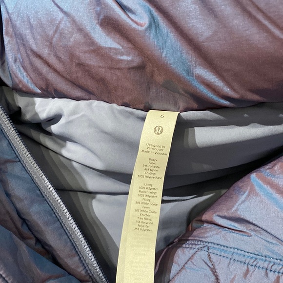 Lululemon Wunder Puff Cropped Vest Heathered Wild Indigo - Picture 5 of 8